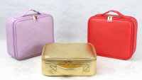 Trousse de Maquillage Portable Grande Capacité pour Femme, Résistante à l'Eau, avec Poignée Souple Durable, Idéale pour les Voyages et comme Cadeau Professionnel