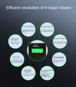 Lianke <span class=keywords><strong>UPS</strong></span> LK3110KVA <span class=keywords><strong>10KVA</strong></span>/8KW LCD 디스플레이 DC <span class=keywords><strong>192V</strong></span> 타워 고주파 3 인 및 원 아웃 - Product Image 5