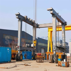 رافعة جسرية متنقلة بإطارات مطاطية بسعة 10 طن و20 طن و40 طن لرفع الحاويات في الموانئ والساحات - Product Image 4