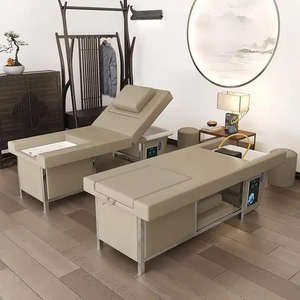 Lit de <span class=keywords><strong>massage</strong></span> électrique de salon personnalisé multifonctionnel, <span class=keywords><strong>massage</strong></span> des pieds et shampoing Lit de shampooing de spa thaïlandais tout-en-un - Product Image 6