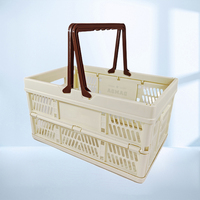 Panier en plastique très vendu, panier de supermarché, panier de courses en plastique à poignée