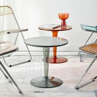 Maßgefertigtes Farbenfrohes Transparentes Farbverlauf-Set aus Umweltfreundlichem Acryl für Esszimmer und Kaffeebereich mit Tisch und Stühlen