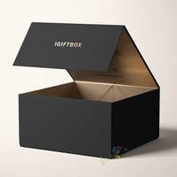 Boîte cadeau de luxe en carton écologique recyclable avec fermeture magnétique, logo personnalisé et pelliculage mat