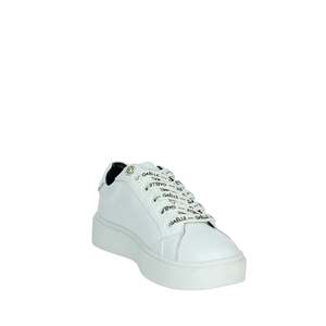 Baskets tendance en toile blanches et argentées pour filles Gaelle Paris, taille 28 - Product Image 5