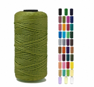 Ficelle colorée Offre Spéciale personnalisée 100 grammes par rouleau 100% <span class=keywords><strong>fil</strong></span> à tricoter en polypropylène mode gros <span class=keywords><strong>fil</strong></span> pour Crochet - Product Image 1