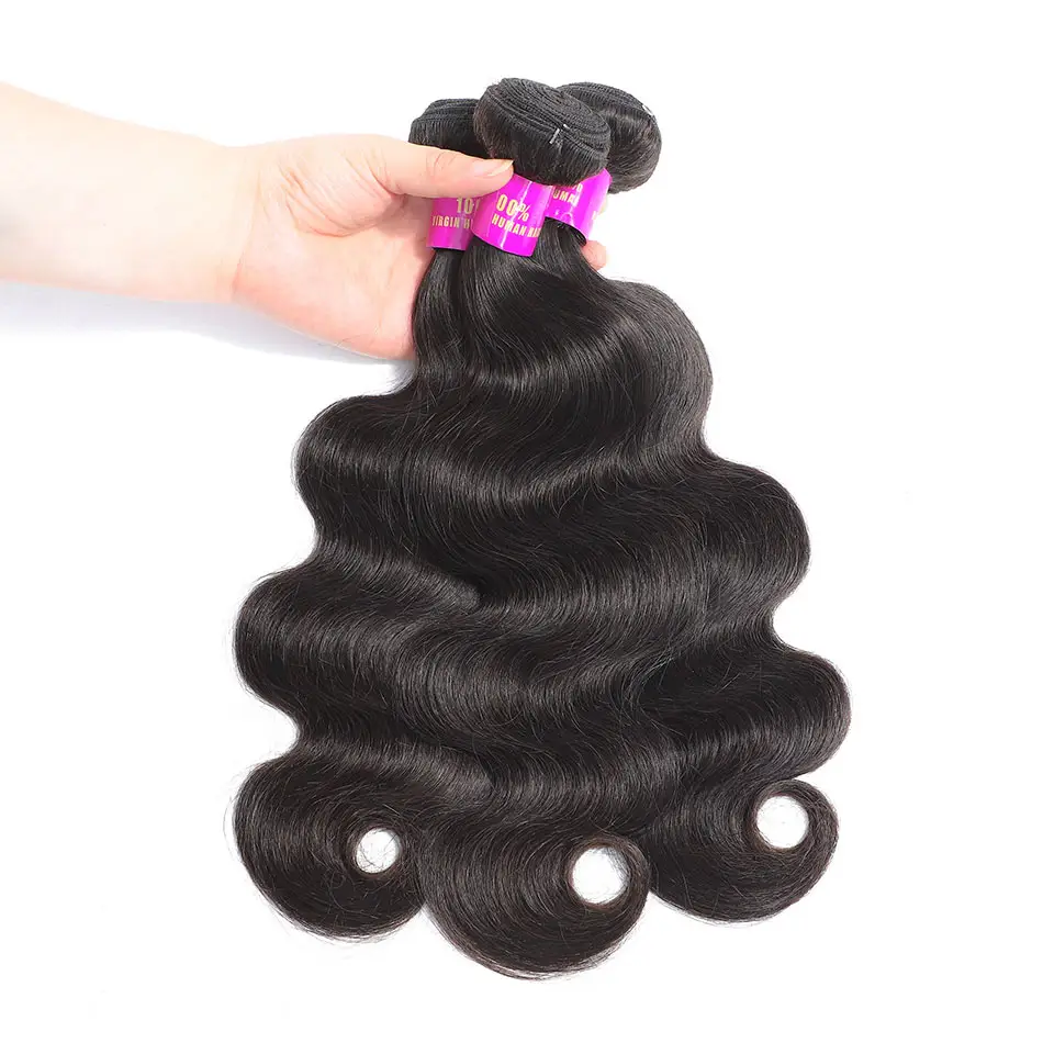 Free sample 8A Grade Human Hair Weave Virgin Indian Hair Non-Remy body wave Hair Extensions