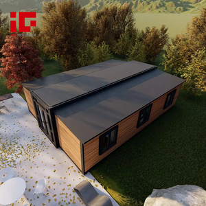 Installation rapide Rose Cottage 2 chambres 1 salle de bain Kit de cadre en acier bureau invité ADU <span class=keywords><strong>location</strong></span> de <span class=keywords><strong>vacances</strong></span> petite maison maison en conteneur extensible - Product Image 1