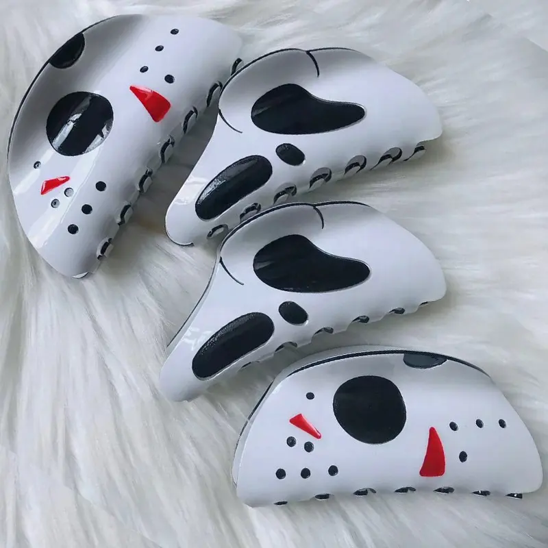 Neue beliebte Design heiß verkaufen Großhandel Haars pange Kopfschmuck Schädel Maske Geist Gesicht Halloween Haar Kralle Clips