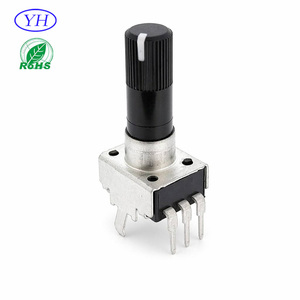 20 Years factory direct 1k 10k 50k 100k 3 Pins vertical mount pcb Linear rotary Potentiometer with white point - Product Image 3