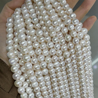 Muses Jewels Vente en Gros Perles d'Eau Douce Naturelles Blanches Rondes de 9-10mm pour la Fabrication de Bijoux DIY Perles Libres de Haute Qualité