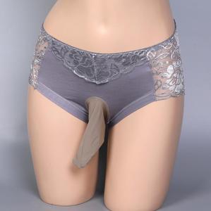 Manicotto senza cuciture per <span class=keywords><strong>pene</strong></span> Slim Boy Men Sexy Lingerie abbigliamento slip in pizzo Shorts intimo classico a maglia beni sani % - Product Image 4