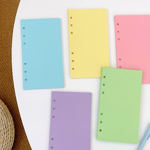 Bloc de Notas Autoadhesivo A7/A6/A5 para Estudiantes con Separador de Índice, Hojas Sueltas, Color Sólido, Clasificación, Tamaño Personalizado - Product Image 1