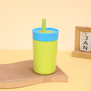 Tasse thermos moderne en acier inoxydable de 12oz avec paille compacte portable de haute qualité 304 tasse à café sous vide pour cadeaux d'affaires - Product Image 6