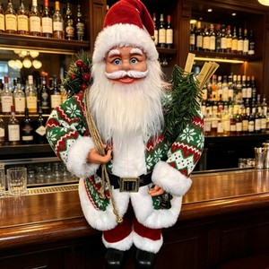 Figuras de Papá Noel, decoraciones navideñas, muñecos de Navidad, juguetes de peluche, escaparates navideños, regalos, decoraciones para escenas. - Product Image 4
