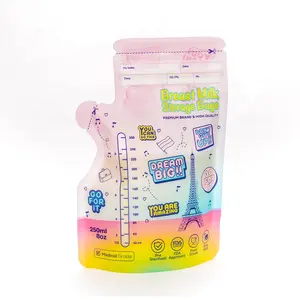 Bombas médicas personalizadas 50 100 120 recuentos bolsa de almacenamiento de leche materna bebé mamá lactancia bolsa de sujetador de leche materna