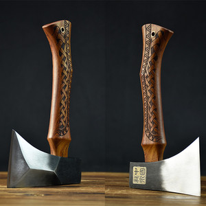 Hacha de batalla hecha a mano de alta calidad, China, clip de Forjado de acero, <span class=keywords><strong>para</strong></span> cortar madera al aire libre, <span class=keywords><strong>para</strong></span> <span class=keywords><strong>Cocina</strong></span> - Product Image 2