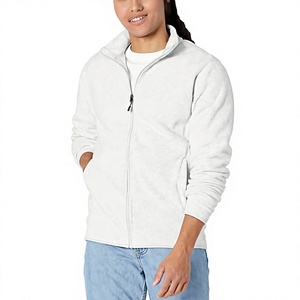 Men's 100% Polyester Full-<b>Zip</b> Polar Fleece Jacket with Zippered Pockets for Cold Outdoor Weather Wear OEM Custom Wholesale - Product Image 3