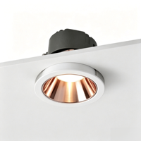 Plafonnier LED encastré dimmable et orientable pour bureau, 2700K 3000K 3500K 4000K 5000K, 3 4 6 8 pouces