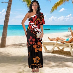 Suministro de fábrica elegante Casual Maxi vestidos de mujer para el evento de viaje Polinesia vestido de ropa de mujer - Product Image 4