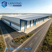Edificio Industrial Prefabricado de Estructura de Acero - Almacén/Taller de Gran Envergadura, Duradero y Fácil de Instalar