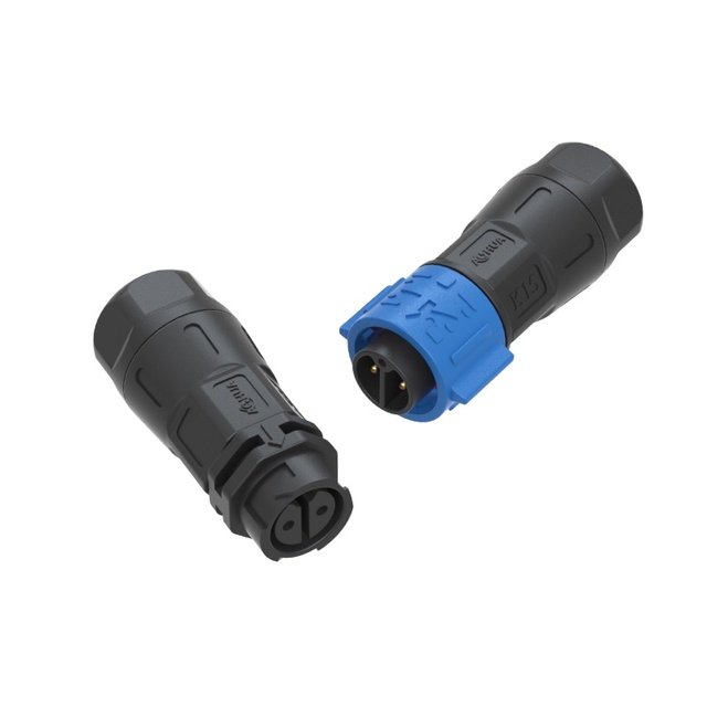 Aohua 2 Pin Screw Fixing LED Cable Connector with IP68 Assembly Male to Female Quick Locking AC Connector