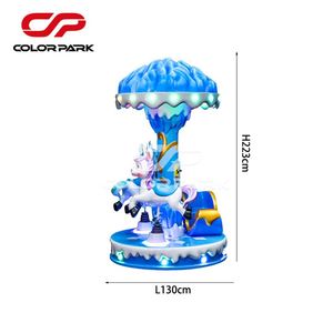 <b>Amusement</b> Game <b>Machines</b> New Indoor <b>Amusement</b> Park Kids Carousel Arcade <b>Machine</b> Coin Operated Kids Deluxe 3 Player Carousel - Product Image 1