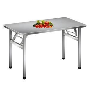 Conjunto Completo de Comedor para Exteriores, Mesa Rectangular Plegable de Acero Inoxidable y Combinación de Sillas para una Instalación Instantánea en el Patio, Jardín y Picnic - Product Image 2