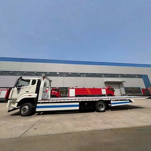 Nouveau camion de dépannage diesel HOWO 4x2 8 tonnes à plateau plat, véhicule de sauvetage routier à deux niveaux avec émission Euro 2 - Product Image 4