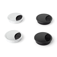 Passe-câble durable pour gestion des fils d'ordinateur et de charge, organisateur de bureau anti-poussière pour mobilier de bureau, bureau et table
