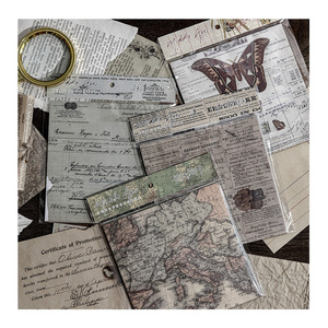 30 pcs Vintage DIY Chất liệu giấy Retro Thế Kỷ bản đồ Bướm hoa cũ tờ báo sổ lưu niệm giấy rác Tạp Chí giấy trang trí - Product Image 6