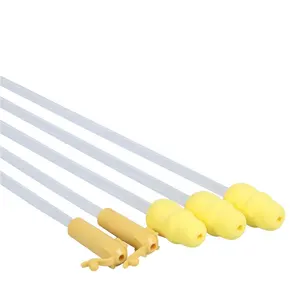 Catéter de espermas artificiales desechable con mango, tubo de insemianción de Vas Deferens, color amarillo