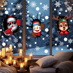 Duoyou Offre Spéciale design <span class=keywords><strong>Noël</strong></span> fenêtre verre <span class=keywords><strong>électrostatique</strong></span> autocollant vacances verre <span class=keywords><strong>décoration</strong></span> - Product Image 2