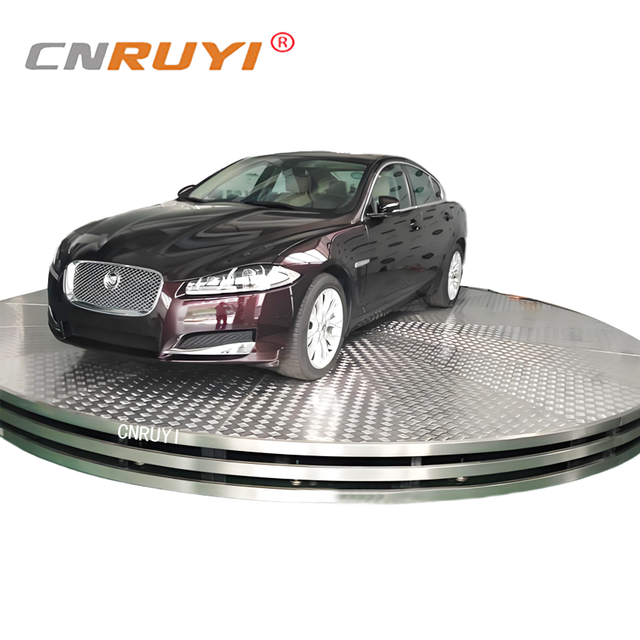 360 Rotate Car Parking Revolving Stage Platform Hydraulic Drive High Strength Steel Construction for Outdoor Shows Easy