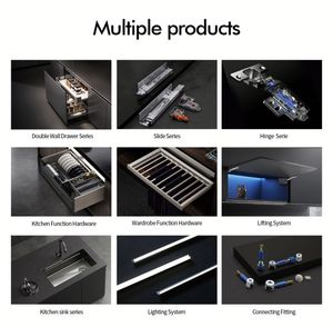 SH-ABC Accessori per Mobili da Cucina all'Ingrosso, Sistema di Sollevamento con Chiusura Morbida Regolabile, <span class=keywords><strong>Hardware</strong></span> per Armadi con Chiusura Ammortizzata - Product Image 5