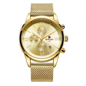 Beloning Nieuwe Mode Horloge Mannen RD82004M Top Luxe Merk Chronograaf Heren Rvs Bedrijvengids Klok Mannen Polshorloge