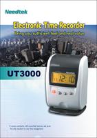Reloj Checador de Tarjetas Perforadas Resistente para Oficina Ut3000 Needtek, Registrador de Tiempo Simple