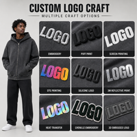 Fabricant de sweats à capuche zippés pour hommes, personnalisés OEM, style vintage, délavés, effet usé, premium, style urbain, 100% coton, finition rétro délavée