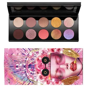 ES37 10 Colors Eyeshadow Palette Private Label Waterproof Makeup High Pigment Eyeshadow Supplier Custom Box Unbranded Low Moq