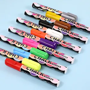 Colorful Erasable Marking Pens Custom Markers Art Dry Erase Markers Pen Liquid Chalk Marker For Glass Windows