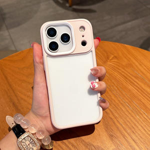 Étui Minimaliste à Motif Ondulé pour iPhone 16 Pro Max, Étui de Protection Transparent en Résine de Couleur Unie Antichoc pour iPhone 15 - Product Image 2