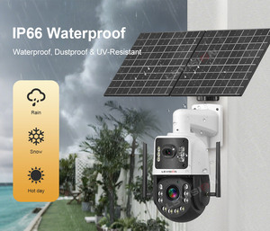 LS VISION 20W Exterior Solar 4MP Lente dual 50X Zoom Cámara CCTV Batería Cámara impermeable PTZ 24/7 Reflector Cámara AOV - Product Image 6