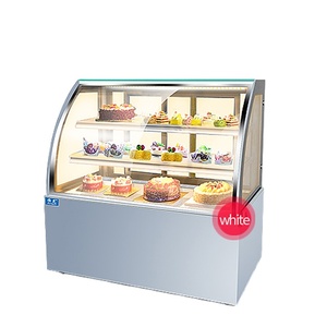 Efficient and reliable bakery display cake showcase glass chiller