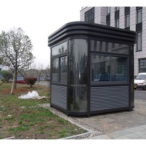 Caseta de Seguridad Redonda con Estructura de Acero, Color Negro, Impermeable, Equipo para Estacionamiento - Product Image 1