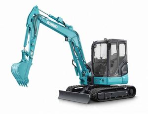 Excavatrice sur chenilles KOBELCO Sk45 d'occasion, engin de construction avec moteur Hino, pompe hydraulique, garantie 1 an, poids en marche de 4 tonnes - Product Image 1