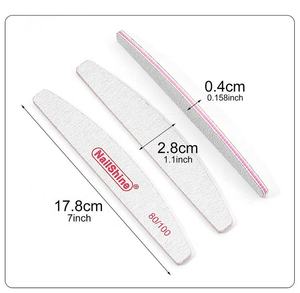 Lime per unghie professionali 80/100/150/180/240/320 con grana colorata riutilizzabile di alta qualità per Manicure Zebra con Logo - Product Image 5