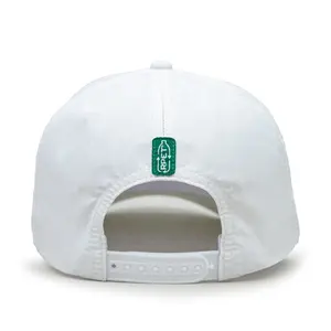 OEM Custom Recycle Polyester Black 6 Panel Baseball Hat Waterproof Sport Cap Custom Logo