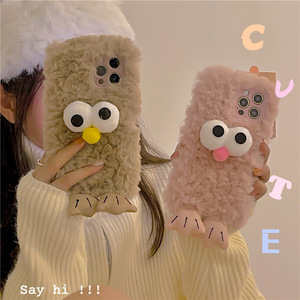 Funda de teléfono suave a prueba de golpes para mujer joven, carcasa de piel peluda para Iphone 11 12, nueva de invierno, 2022 - Product Image 5