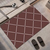 Water Absorption Non-Slip Pet-Friendly Stain Resistant Padded Polyester Bath Rug Toilet Mats Carpet Area Rugs Bathroom Mat Set