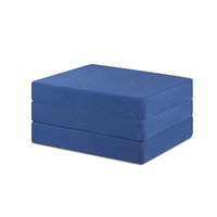 Portable Queen Size Mousse À Mémoire TRI Matelas Pliant Lit Maison Motif Floral Extérieur Installation Facile
