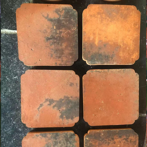 Tuiles en Céramique de Terre Cuite <span class=keywords><strong>Rouge</strong></span>, Briques Céramiques Fines et Solides, Briques Réfractaires pour Cour de Villa et Utilisation Extérieure, Design Vintage - Product Image 1